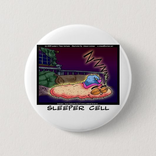 Sleeper Cell Grappige Cadeaus T-shirts & Verzamel Ronde Button 5,7 Cm (Voorkant)