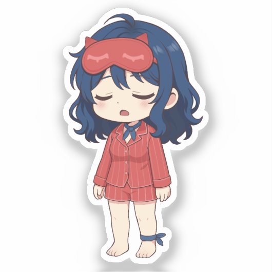 Sleeper Mita Chibi Miside Game Art Sticker (Voorkant)