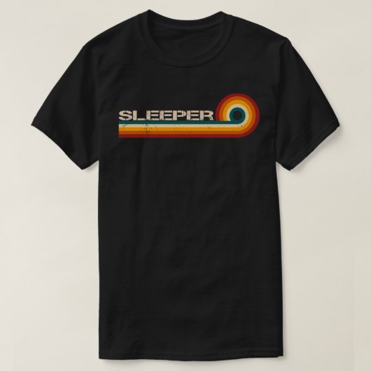 Sleeper Retro Stripes Muzikant  T-shirt (Design voorkant)