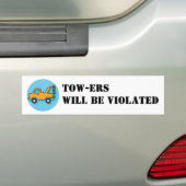 Sleepers worden geschonden Bumpersticker (Op auto)