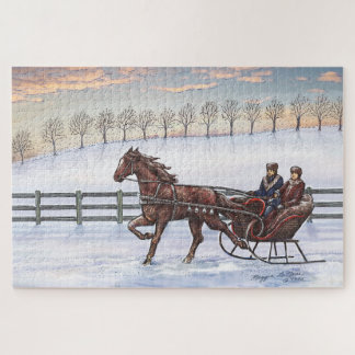 Sleepgordels, paarden en buggy Ride Legpuzzel