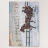 Sleepgordels, paarden en buggy Ride Legpuzzel (Verticaal)