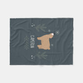 Sleepig Beer Fleece Deken (Voorkant (Horizontaal))