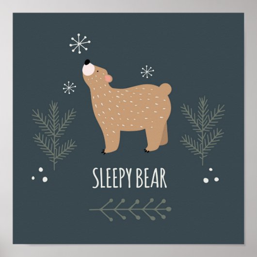 Sleepig Beer Poster (Voorkant)