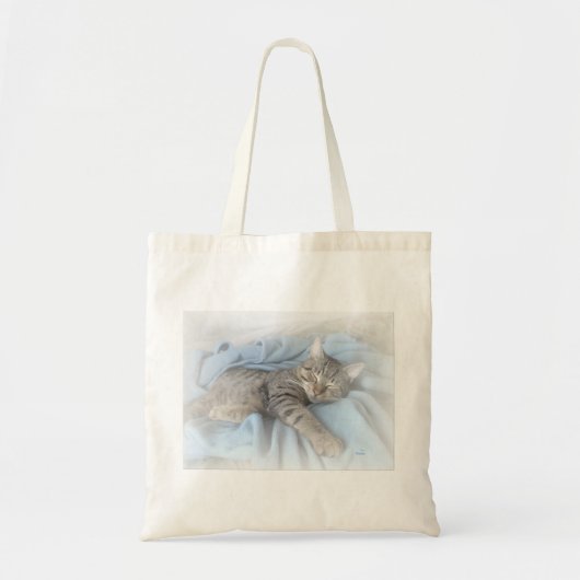 Sleepig Kat Tote Bag (Voorkant)