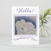 Sleeping Angel Denken aan Uw Vakantie Kaart (Staand voorkant)