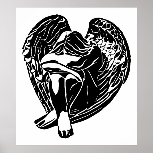 Sleeping Angel Girl Fantasy religieuze abstracte k Poster (Voorkant)