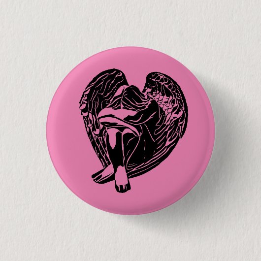 Sleeping Angel Girl Fantasy religieuze abstracte k Ronde Button 3,2 Cm (Voorkant)