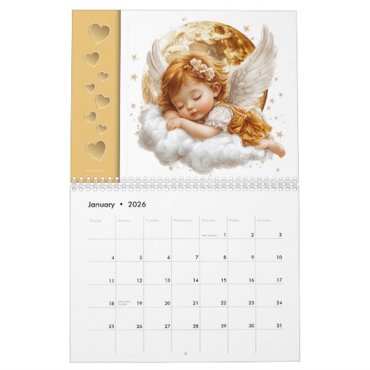 Sleeping Angels – Schlafende Engel 2026 Kalender (Jan 2026)
