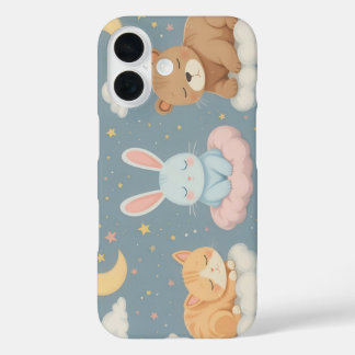 Sleeping Animals on Clouds iPhone / iPad Case