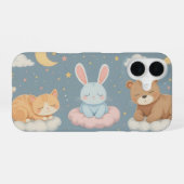 Sleeping Animals on Clouds iPhone / iPad Case 16 Hoesje (Achterkant horizontaal)