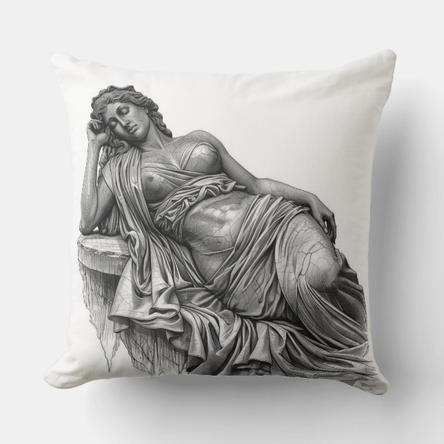 Sleeping Ariadne - Marble Art Pillow Kussen (Voorkant)