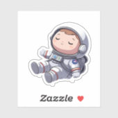 Sleeping Astronaut Sticker: Schattigee & Dromerige Sticker (Vel)