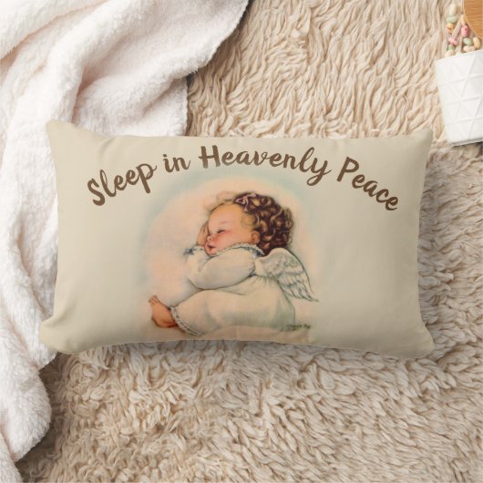 Sleeping Baby Guardian Angel Kussen (Deken)