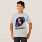 Sleeping Baby Otter op Cosmic Star Donut T-shirt (Voorkant volledig)