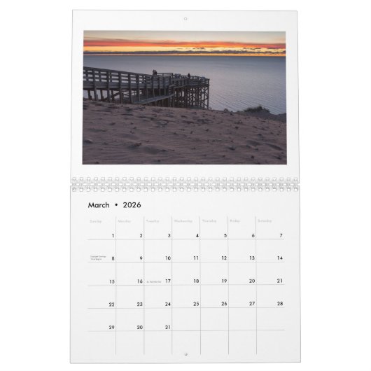 Sleeping Bear Dunes Calendar Kalender (Mar 2026)