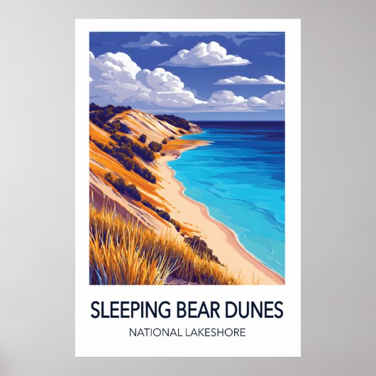 Sleeping Bear Dunes National Lakeshore Travel Poster (Voorkant)