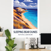 Sleeping Bear Dunes National Lakeshore Travel Poster (Thuiskantoor)
