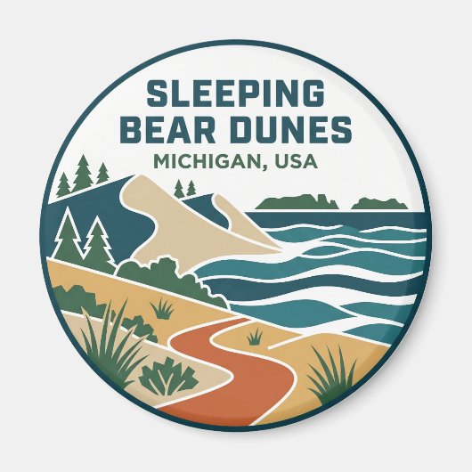 Sleeping Bear Dunes National Lakeshore VS Magneet (Voorkant)