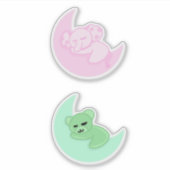 Sleeping Bear & Elephant Sticker Pack For Kids (Voorkant)