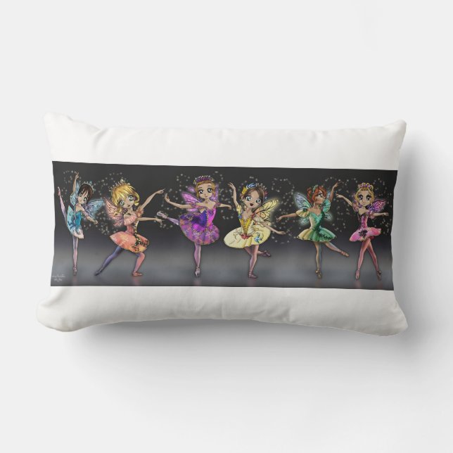 Sleeping Beauty Ballet Fairies Pillow Kussen (Voorkant)