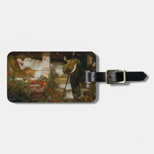 Sleeping Beauty (Handsome Prince Saves Princess) Bagagelabel (Voorkant horizontaal)