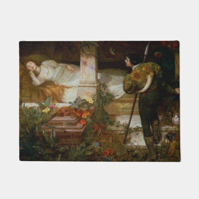 Sleeping Beauty (Prince Charming and His Princess) Deurmat (Voorkant)