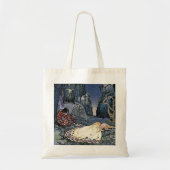 Sleeping Beauty Princess  French Illustrati Tote Bag (Voorkant)