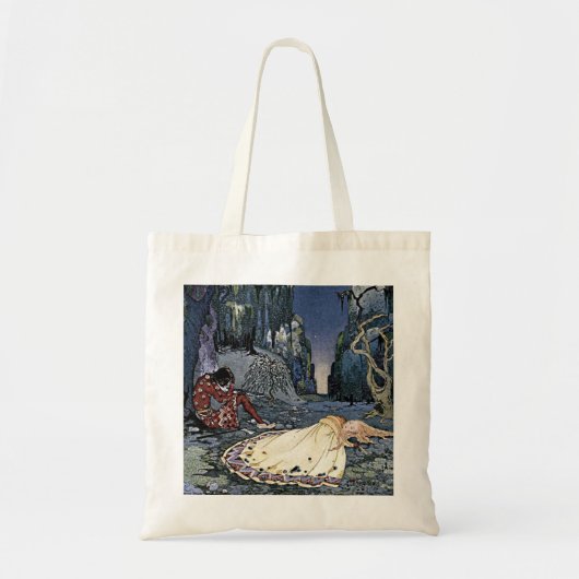 Sleeping Beauty Princess  French Illustrati Tote Bag (Voorkant)