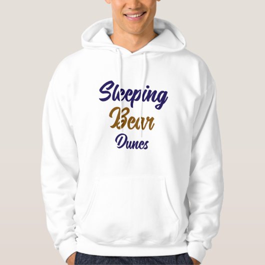Sleeping Beer Dunes Michigan Gedrukte Hoodie (Voorkant)