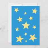 Sleeping Blue Boy Teddy Bear op het Baby shower Mo Kaart (Achterkant)