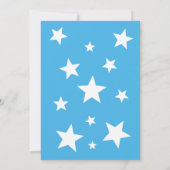 Sleeping Blue Boy Teddy Bear op het Baby shower Mo Kaart (Achterkant)