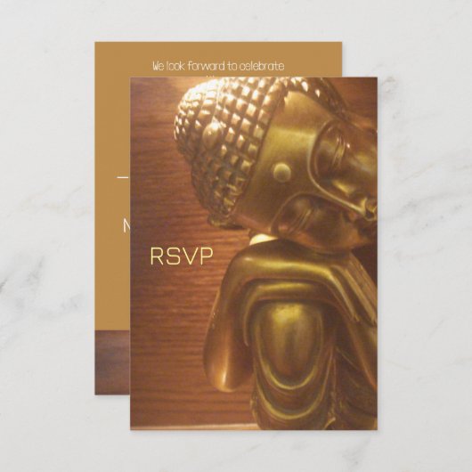 Sleeping Boeddha RSVP Kaartje (Voorkant / Achterkant)