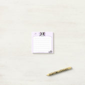 Sleeping Boston Terrier Post merkt op Post-it® Notes (Op bureau)