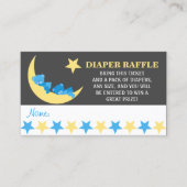 Sleeping Boy Teddy Bears Luier Raffle Tickets Informatiekaartje (Voorkant)