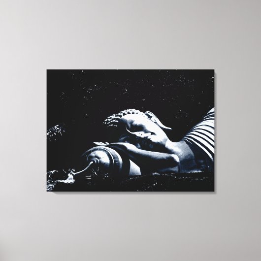 Sleeping Buddha / Buddhism Canvas Afdruk (Voorkant)