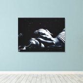 Sleeping Buddha / Buddhism Canvas Afdruk (Insitu (Houten vloer))