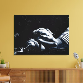 Sleeping Buddha / Buddhism Canvas Afdruk