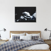 Sleeping Buddha / Buddhism Canvas Afdruk (Insitu (Slaapkamer))