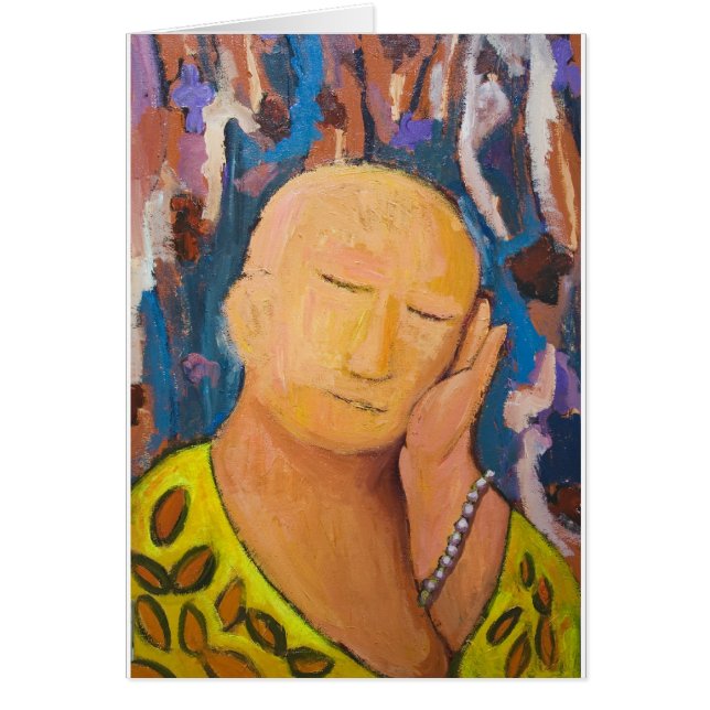 Sleeping Buddha (naïef expressionisme portret) (Voorkant)