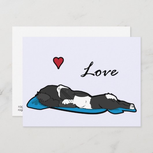 Sleeping Bunneh Briefkaart (Voorkant / Achterkant)