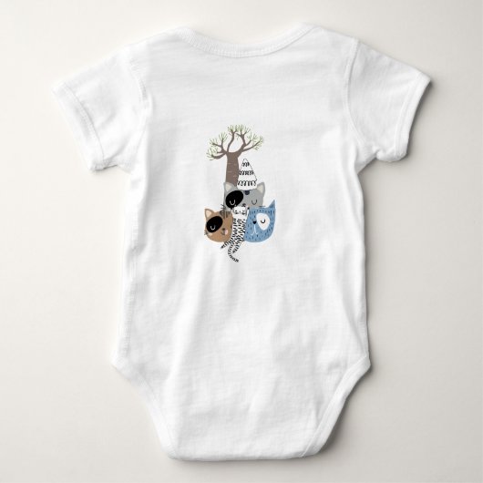 Sleeping cat Tote Bag Romper (Achterkant)