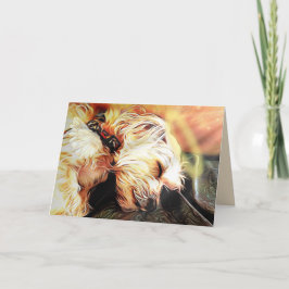 Sleeping Cherub Blank Wenskaart Kaart