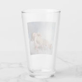 Sleeping Cherub (Putto) (door Léon Bazille Perraul Glas (Achterkant)