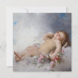 Sleeping Cherub (Putto) (door Léon Bazille Perraul Kaart