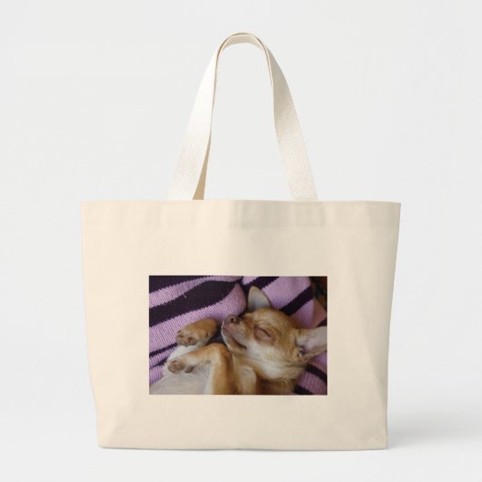 Sleeping Chihuahua Grote Tote Bag (Voorkant)