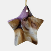 Sleeping Chihuahua Keramisch Ornament (Rechts)
