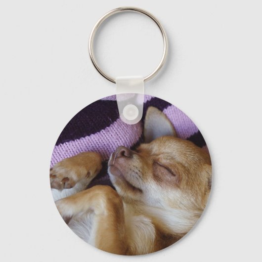 Sleeping Chihuahua Sleutelhanger (Voorkant)
