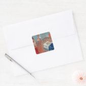 Sleeping Child, 1924 Vierkante Sticker (Envelop)