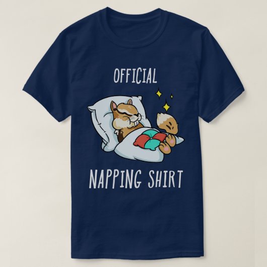 Sleeping Chipmunk Pajamas Sleepyhead T-shirt (Design voorkant)